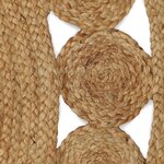 vidaXL Tapis de surface Naturel Ø 210 cm Jute