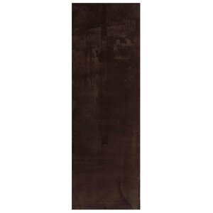 vidaXL Tapis de surface HUARTE Marron 250 x 80 cm Polyester