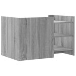 vidaXL Table basse sonoma gris 80x50x50 cm bois d'ingénierie