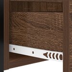 vidaXL Cabinet de chevet 2 Pièces Chêne marron 40 x 31 x 60 cm