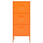 vidaXL Armoire de rangement Orange 42 5x35x101 5 cm Acier