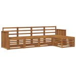 vidaXL Ensemble de canapés d'extérieur 5 pc Naturel