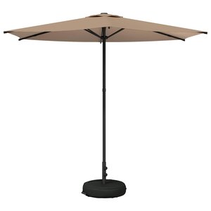 vidaXL Parasol de jardin 270 x 270 cm Polyester Rectangulaire Taupe