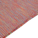 vidaXL Tapis à tissage plat d'extérieur 140x200 cm Rouge