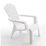 Fauteuil adirondack en résine polypropylène blanc