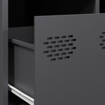 vidaXL Meuble TV anthracite 68x50x43 5 cm acier laminé à froid