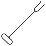 vidaXL Foyer avec tisonnier 49 cm acier