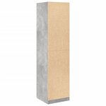 vidaXL Garde-robe Gris béton 50 x 50 x 200 cm Aggloméré