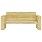 vidaXL Salon de jardin 5 Pièces Bois de pin imprégné