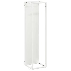 vidaXL Portant de bois chauffage blanc 25x25x100 cm