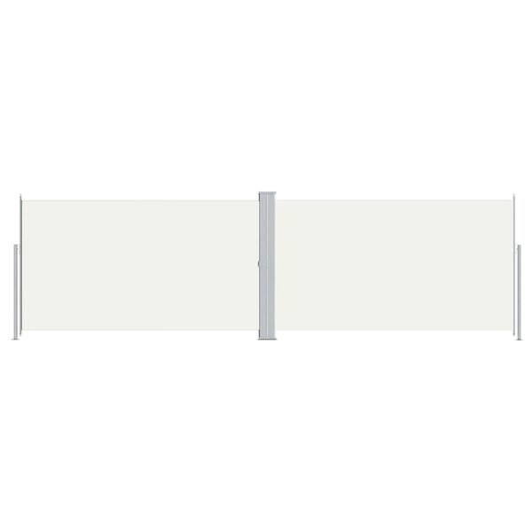 vidaXL Auvent latéral rétractable Crème 180x600 cm