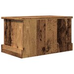 vidaXL Boîtes de rangement vieux bois 30x50x28 cm bois d'ingénierie