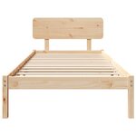 vidaXL Cadre de Lit avec Headboard 100x200 cm Bois de pin massif