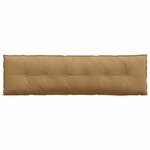 vidaXL Coussin de Dos Marron 180 x 50 cm Tissu en velours côtelé