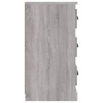 vidaXL Buffets 2 Pièces sonoma gris bois d'ingénierie