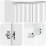 vidaXL Vanité de lavabo mural Blanc 49 5 x 44 5 x 65 cm