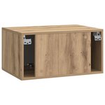 vidaXL Meuble TV mural 59 5 x 41 x 30 cm Chêne artisanal