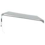 vidaXL Auvent rétractable automatique anthracite et blanc 450x350 cm