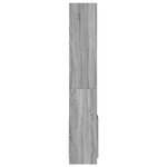 vidaXL Buffet haut sonoma gris 92x33x180 cm bois d'ingénierie