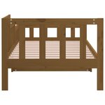 vidaXL Lit de jour sans matelas marron miel 80x200 cm bois pin massif