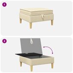 vidaXL Sofa avec rangement Tissu
