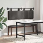 vidaXL Tête de lit suspendue Noir PU antique