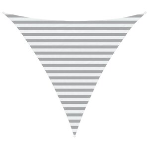 vidaXL Voile d'ombre Gris clair et blanc 3 x 3 x 3 m