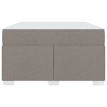 vidaXL Cadre de lit Taupe 120 x 190 cm tissu