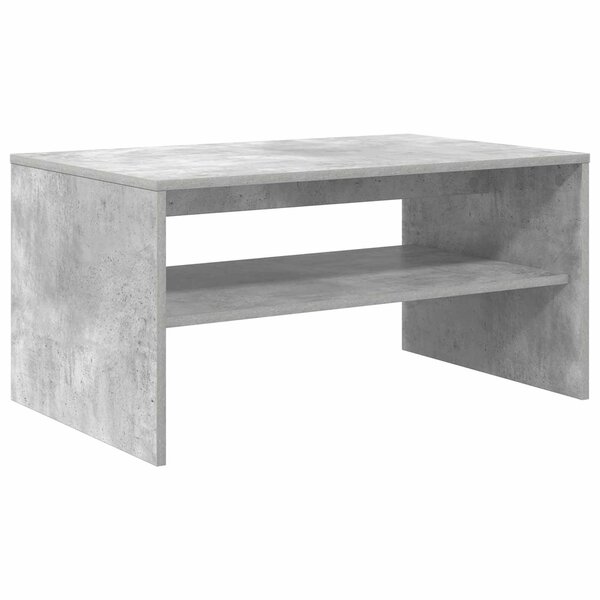 vidaXL Table basse Gris béton 80 x 50 x 40 cm Bois d'ingénierie