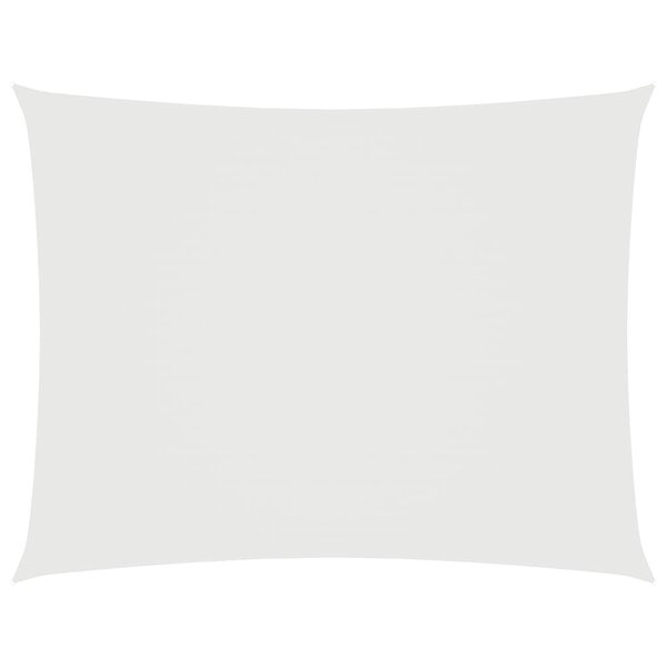 vidaXL Voile de parasol tissu oxford rectangulaire 2 5x3 5 m blanc