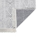 Vidaxl tapis gris clair 160x230 cm coton