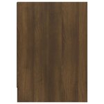 vidaXL Meuble TV Chêne marron 146 5x35x50 cm Bois d'ingénierie