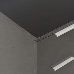 vidaXL Buffet Noir brillant 60x35x80 cm Bois d'ingénierie