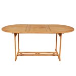 vidaXL Ensemble à manger de jardin 9 Pièces Bois de teck massif