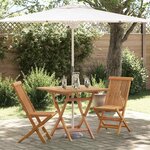 vidaXL Set de salle à manger de jardin 2 Pièces Marron