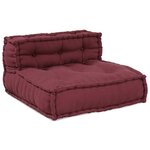 vidaXL Canapé modulaire marron 70x70x54 tissu