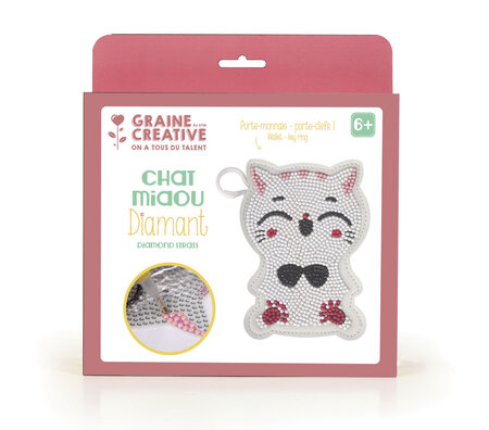 Kit Diamond Mosaic porte-monnaie Chat