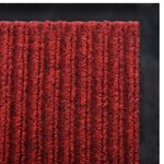 vidaXL Paillasson Rouge 117x220 cm PVC