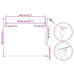 vidaXL Store enrouleur occultant jaune largeur du tissu 141 6 cm