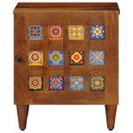 vidaXL Cabinet de chevet 2 Pièces Marron 40 x 33 x 46 cm
