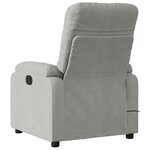 vidaXL Fauteuil inclinable de massage électrique gris clair