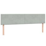 vidaXL Sommier à lattes de lit et matelas gris clair 180x220cm velours