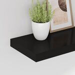vidaXL Étagère murale flottante noir 40x23x3 8 cm MDF