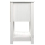 vidaXL Tables de chevet 2 Pièces Blanc 40x35x61 5 cm Bois de pin massif