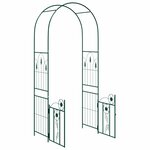 vidaXL Arche de jardin avec verrouillage Vert 102 x 50 x 218 cm