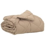 vidaXL Duvet d'été simple Taupe 220 x 140 cm Microfibre