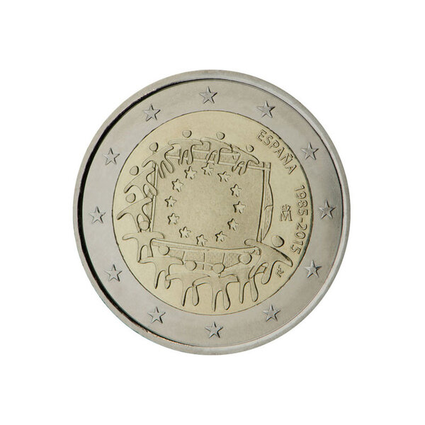 Espagne 2015 - 2 euro commémorative 30 ans du drapeau européen