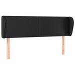 vidaXL Tête de lit avec oreilles Gris 147x23x78/88 cm Similicuir