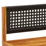 vidaXL Canapé d'angle de jardin avec coussins bois massif d'acacia