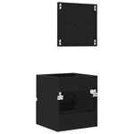 vidaXL Cabinet de Salle de Bain Chêne noir 41 x 38.5 x 45 cm
